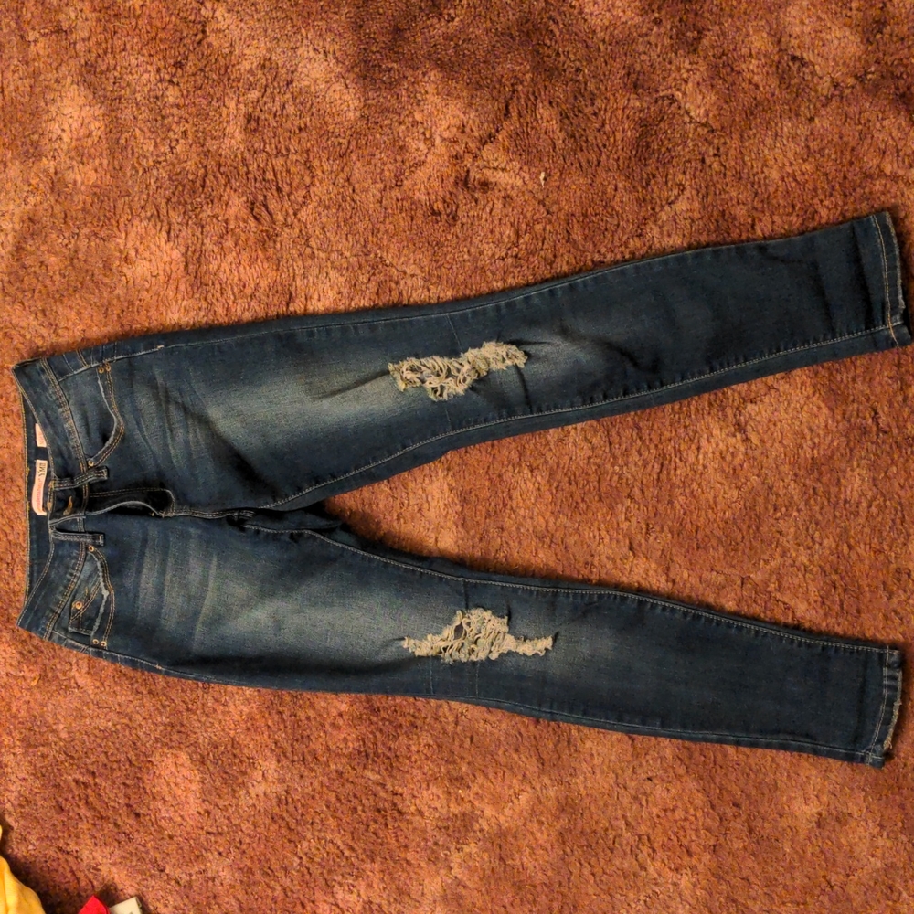 YMI brand, size 3, dark blue skinny jeans